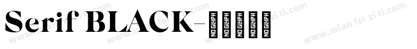 Serif BLACK字体转换